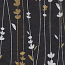 Meadow Flowers Black/Gold/Silver