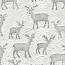 Embossed Deer - Natural White