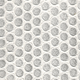 Embossed Honeycomb Circles - Natural White