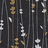 Meadow Flowers Black/Gold/Silver